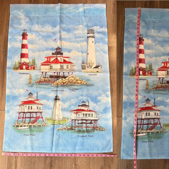 Lighthouses Fenwick‎ Assateague Thomas Point Outdoor Flag Blue Mary Lou Troutman - Picture 2 of 14